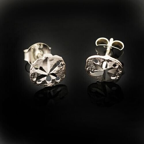 Sterling Silver Sand Dollar Earrings