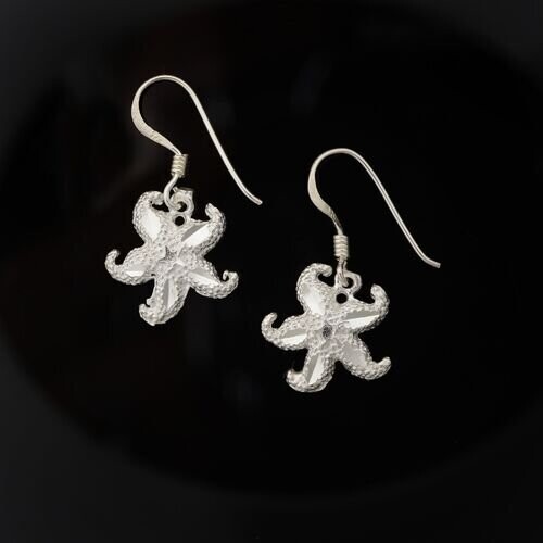 Sterling Silver Starfish Earrings