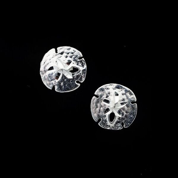 Sterling Silver Sand Dollar Earrings