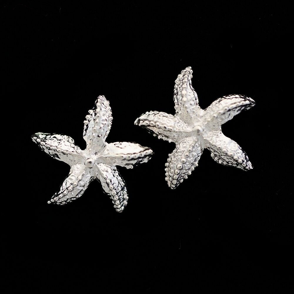 Sterling Silver Starfish Earrings