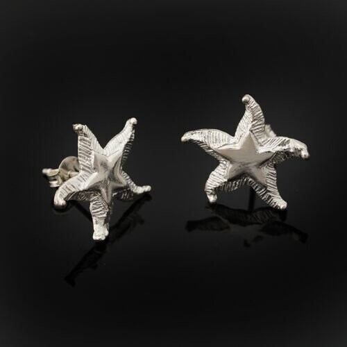 Sterling Silver Starfish Earrings