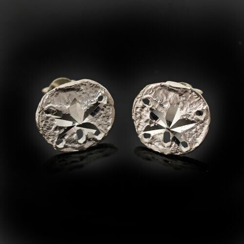 Sterling Silver Sand Dollar Earrings