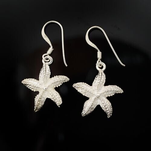 Sterling Silver Starfish Earrings