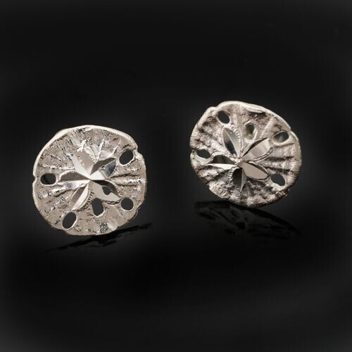 Sterling Silver Sand Dollar Earrings