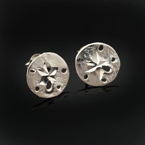 Sterling Silver Sand Dollar Earrings