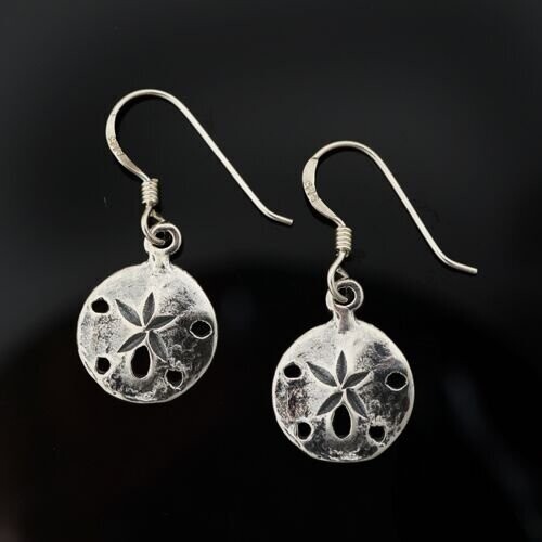 Sterling Silver Sand Dollar Earrings