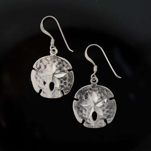 Sterling Silver Sand Dollar Earrings
