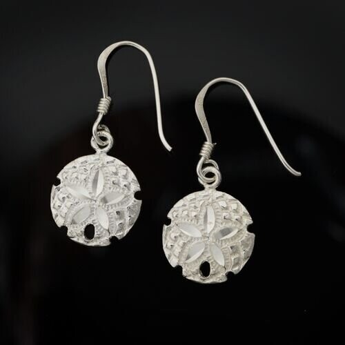 Sterling Silver Sand Dollar Earrings