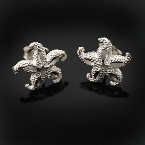 Sterling Silver Starfish Earrings