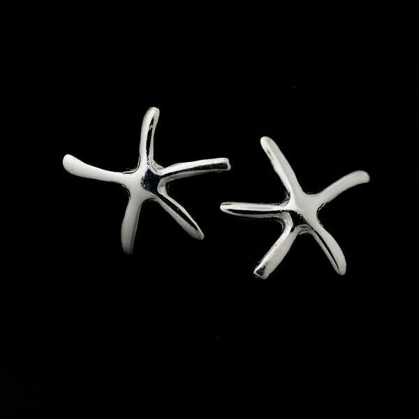 Sterling Silver Starfish Earrings