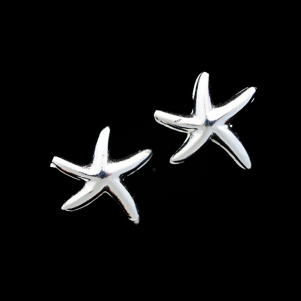 Sterling Silver Starfish Earrings