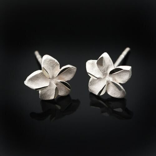 Sterling Silver Flower Earrings