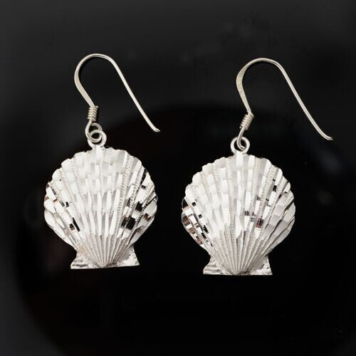 Sterling Silver Shell Earrings