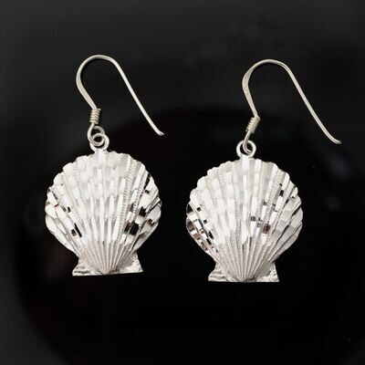 Sterling Silver Shell Earrings