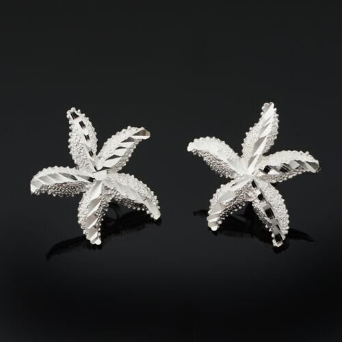 Sterling Silver Starfish Earrings