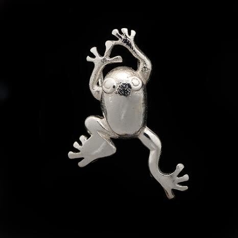 Sterling Silver Frog Pendant