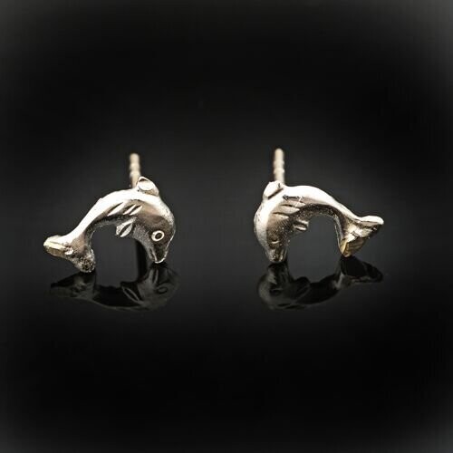 Sterling Silver Dolphin Earrings