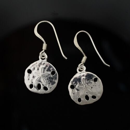 Sterling Silver Sand Dollar Earrings