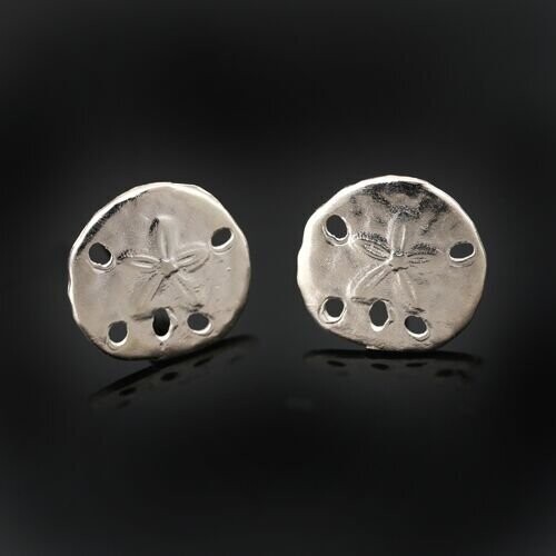 Sterling Silver Sand Dollar Earrings