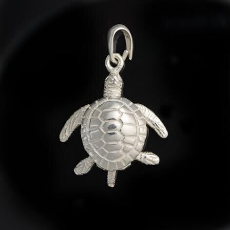 Sterling Silver Turtle Pendant