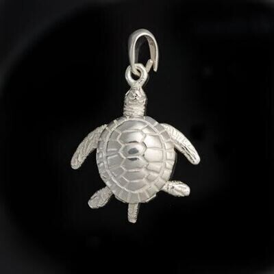 Sterling Silver Turtle Pendant