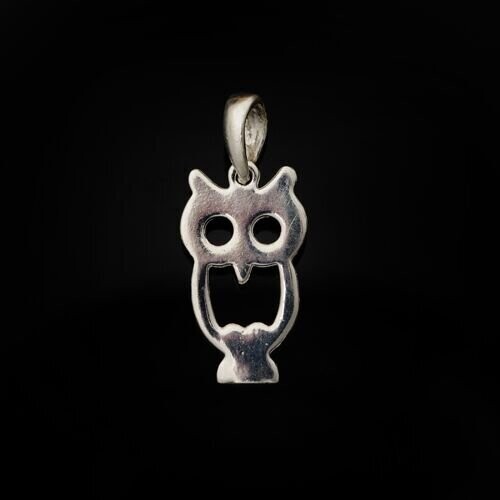 Sterling Silver Owl Pendant