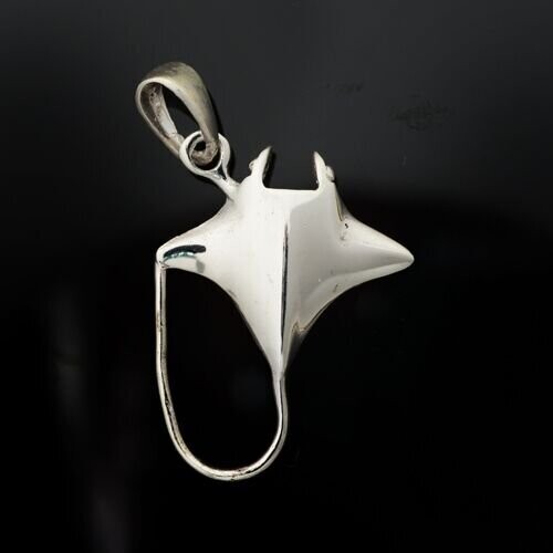 Sterling Silver Manta Ray Pendant