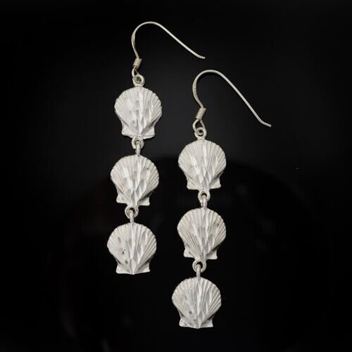 Sterling Silver Shell Earrings