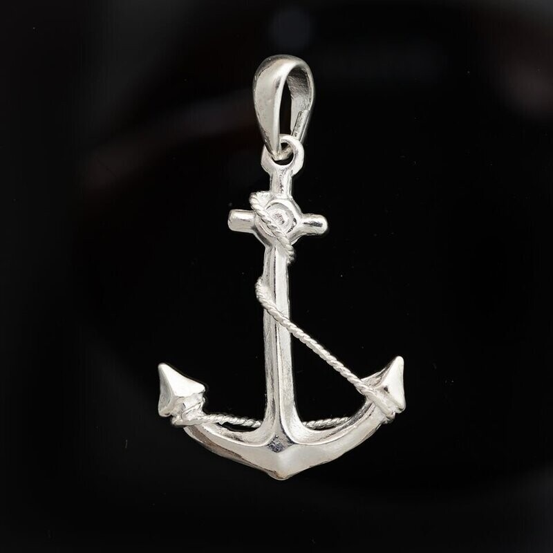 Sterling Silver Anchor Pendant