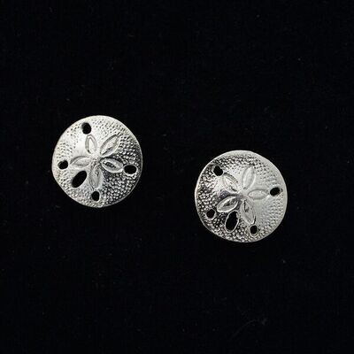 Sterling Silver Sand Dollar Earrings