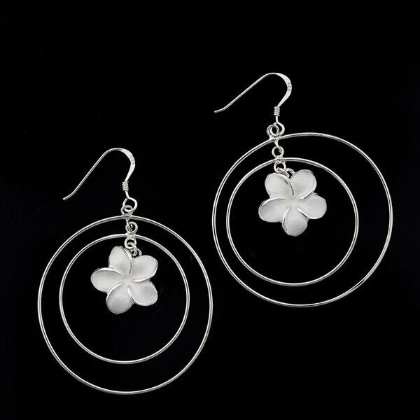 Sterling Silver Flower Earrings