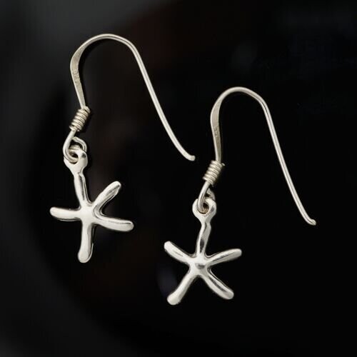 Sterling Silver Starfish Earrings