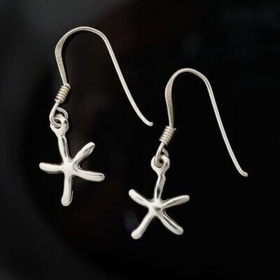 Sterling Silver Starfish Earrings