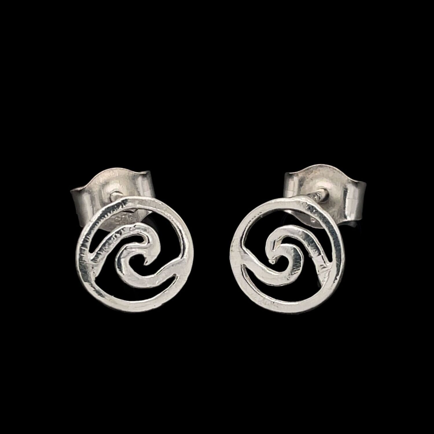 Sterling Silver Wave Earrings