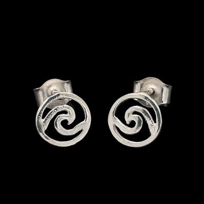 Sterling Silver Wave Earrings