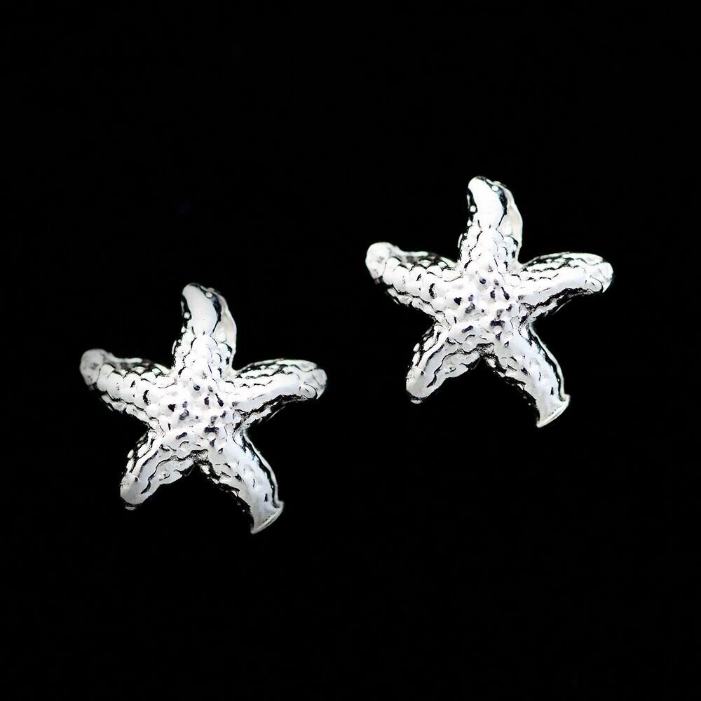 Sterling Silver Starfish Earrings