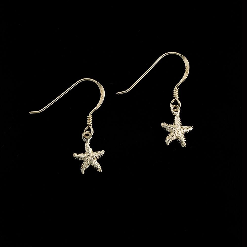 Sterling Silver Starfish Earrings