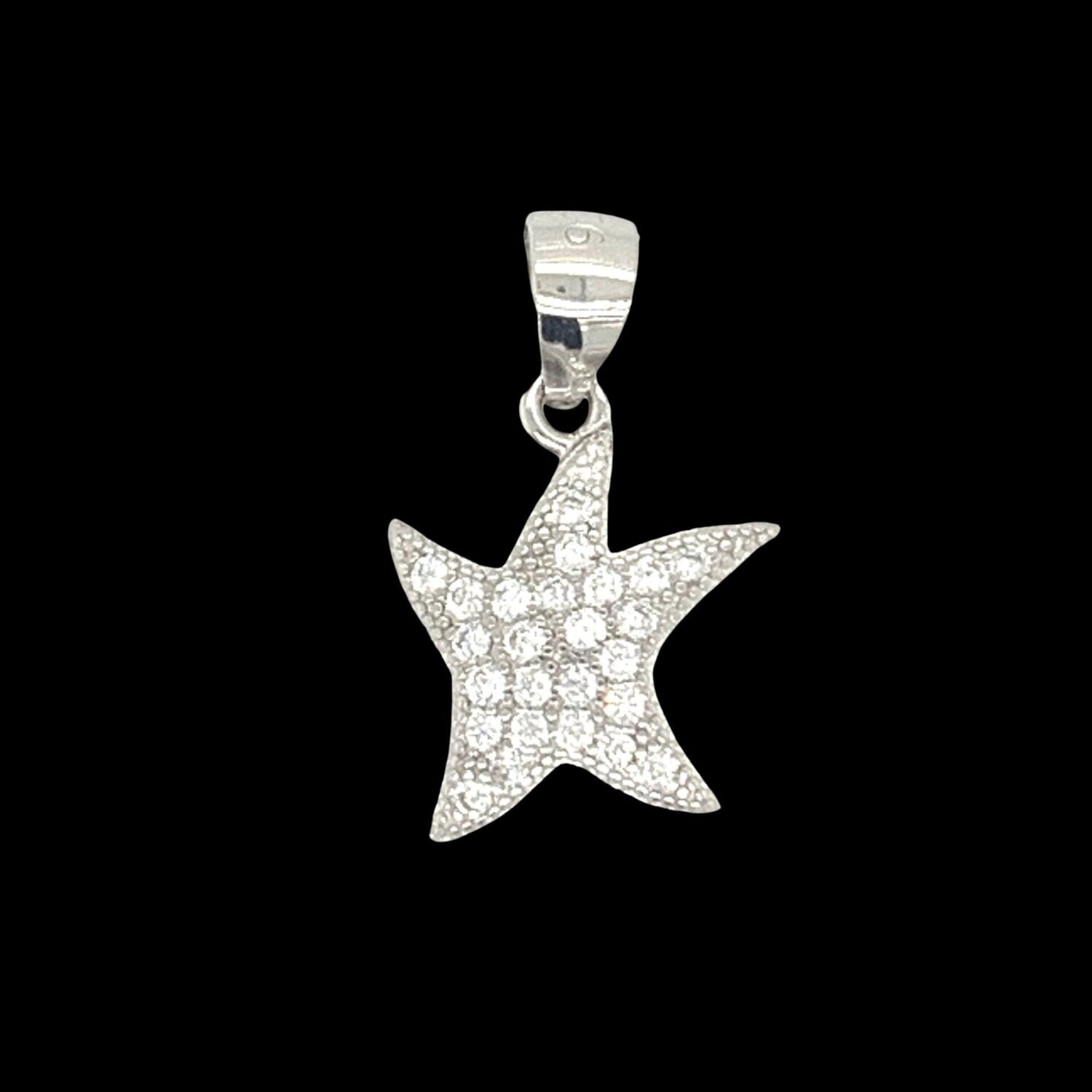 Cubic Zirconia Starfish Pendant