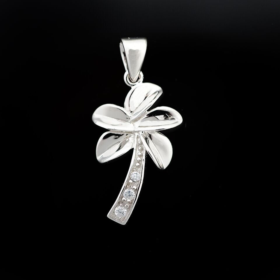 Cubic Zirconia Palm Tree Pendant