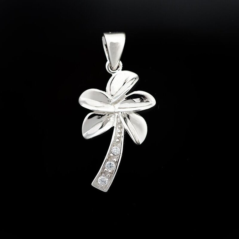 Cubic Zirconia Palm Tree Pendant