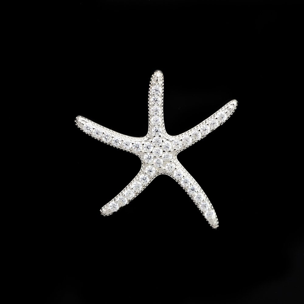 Cubic Zirconia Starfish Pendant