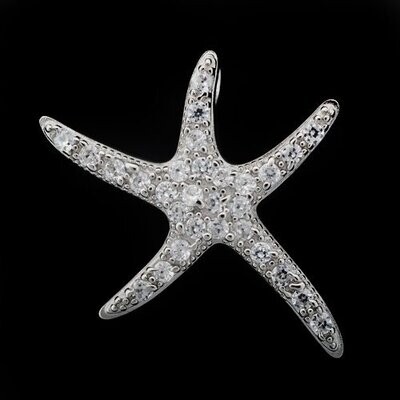 Cubic Zirconia Starfish Pendant