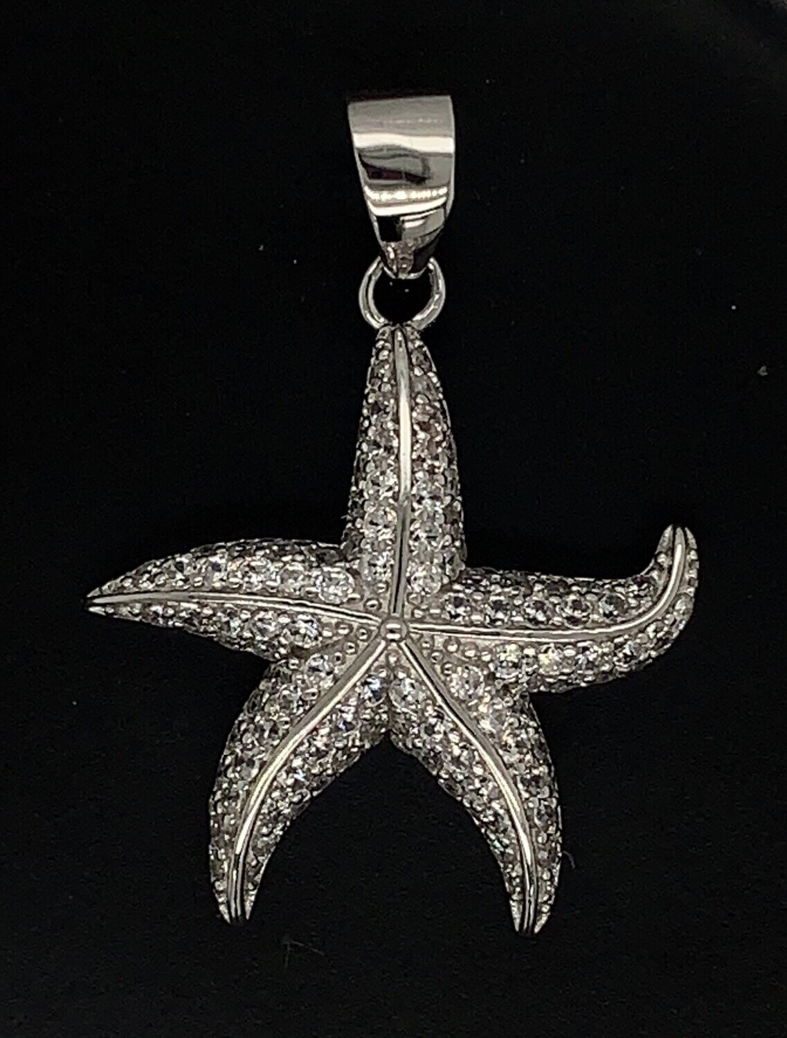 Cubic Zirconia Starfish Pendant