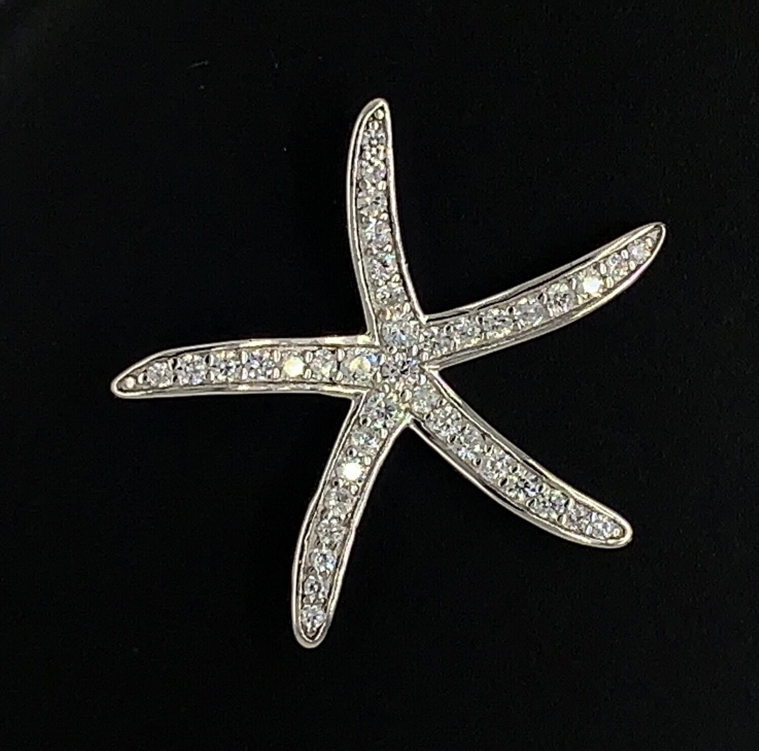Cubic Zirconia Starfish Pendant