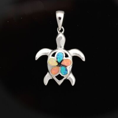 Opal Turtle Pendant
