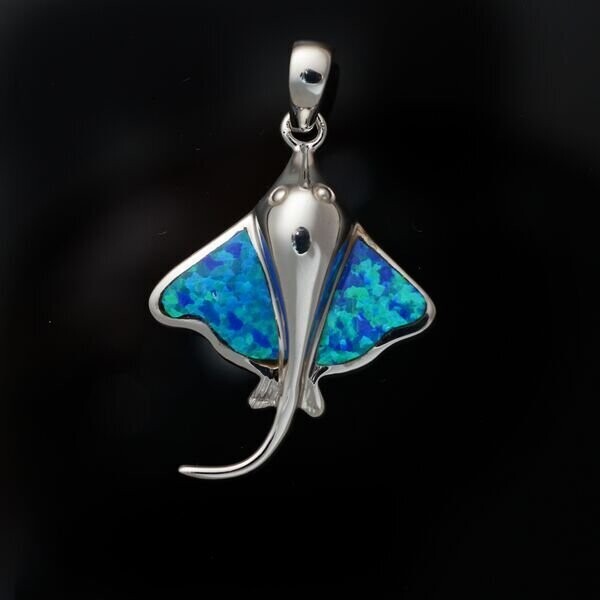 Opal Manta Ray Pendant