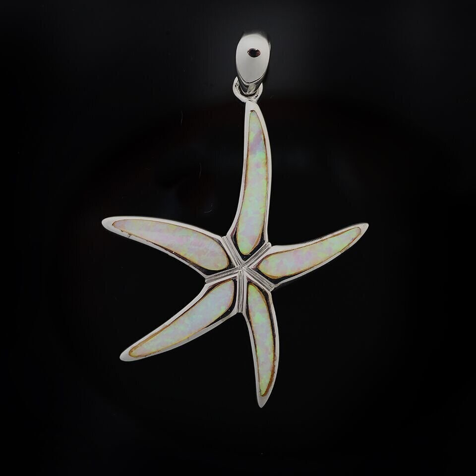 Opal Starfish Pendant