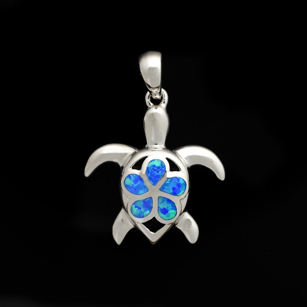 Opal Turtle Pendant