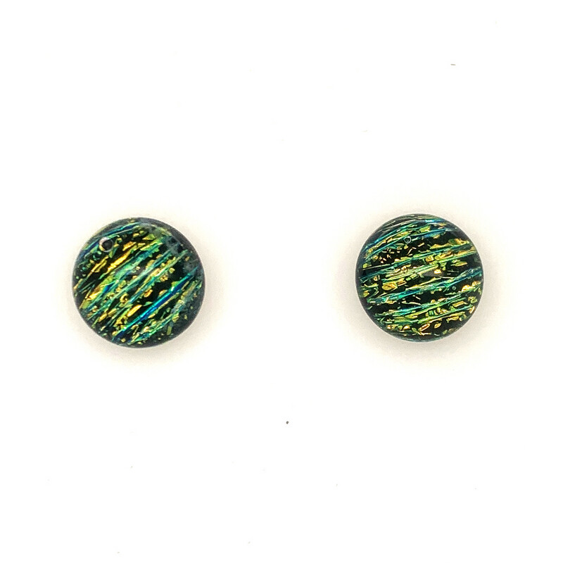 Dichroic Glass Post Earrings