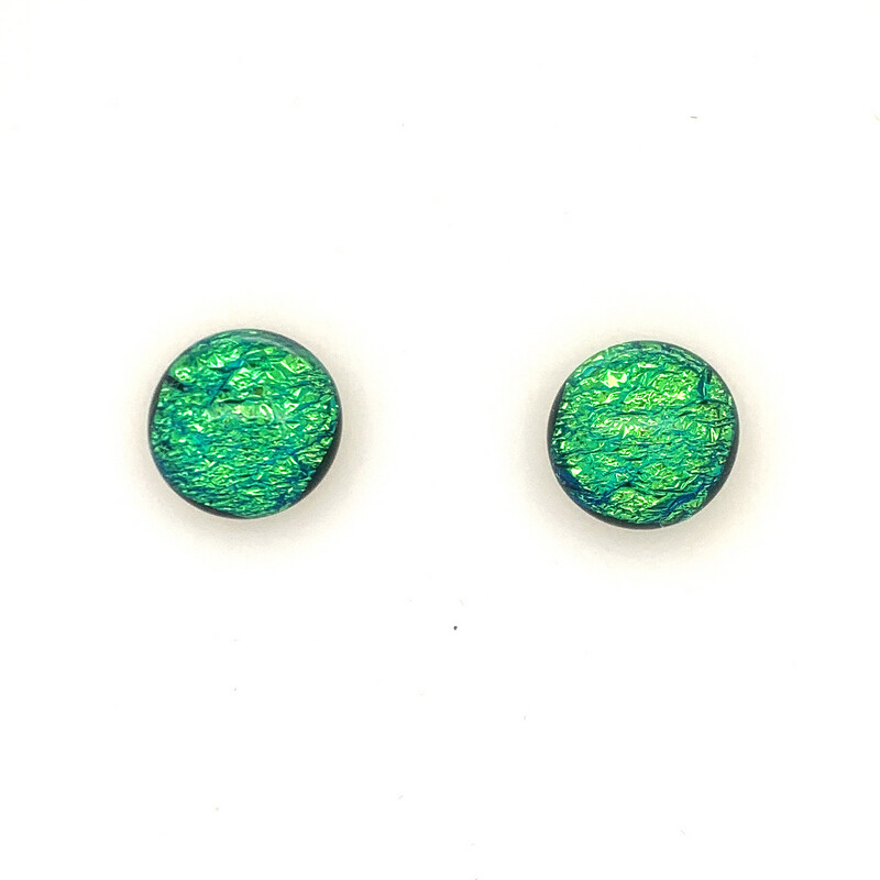 Dichroic Glass Post Earrings